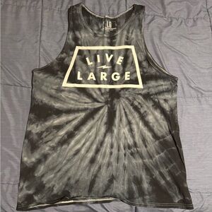 Live Large Tie-Dye Tank Top